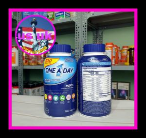 [HÀNG NHẬP MỸ]VIÊN UỐNG VITAMIN TỔNG HỢP ONE A DAY MENS MỸ 300 VIÊN DƯỚI 50 TUỔI MẪU MỚI