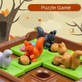 Smart Squirrels 60 Challenges | Squirrels Go Nuts Fun Sliding Puzzle Board Game | Ages 5+ | Birthday Gift Toys for Kids Boys Girls | Children Educational IQ Training. 
