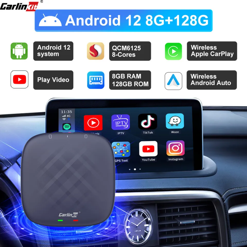 CarPlay ai box Android 12 8GB+128GB - カーオーディオ