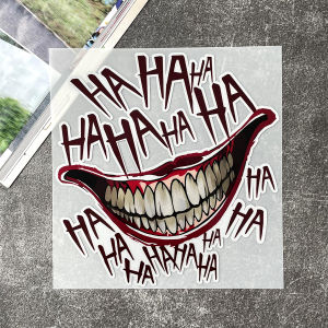 Joker Funny Ghost Face Car Reflective Stickers Motorbike Body Decorative Stickers Glass Luggage Boot Stickers Waterproof Decals