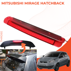 Mitsubishi Mirage Hatchback 3rd Third Brake Light High Mount Stop Lamp Rear Brake Light 2012-2023 Replacement LED Brake Lamp Safety Light Assembly