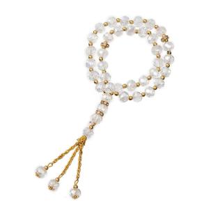 10mm Prayer Beads Natural Islamic Rosary Muslim Beads 33 Worry Beads Bracelets Car Rear Mirror Hanging Ornament