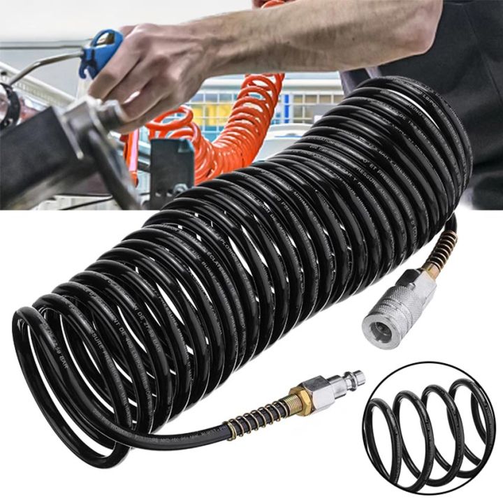 Kit Accessoires Compresseur 20 Pièces - Tuyau 25ft Recoil + Pistols + Raccords 1/4 NPT