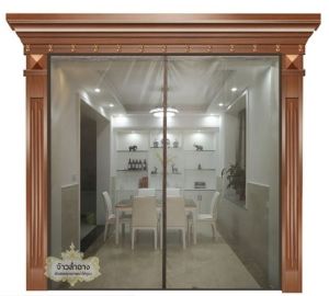 ม่านประตูกันยุงขนาดใหญ่ กว้าง200*สูง219cm. ช่วยกันยุงกันแมลงแถมอุปกรณ์พร้อมติดตั้งง่าย สวยงาม.