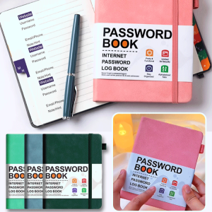 Medium size PIN card logger Utilities surety convenient and fast Password Recording Notebook Password log book fashions middleaged and elderly people