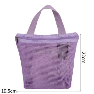 10PCS Mesh Clear Cosmetic Bag Portable Mesh Zipper Storage Pouch Travel Washing Makeup Tote Handbags Toiletry Organizer Case