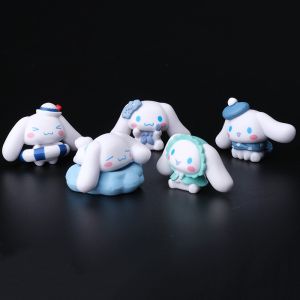 Cake Topper Action Figure Edisi Sanrio Cinnamoroll Set 5pcs Miniatur Pajangan Mainan Cinamoroll