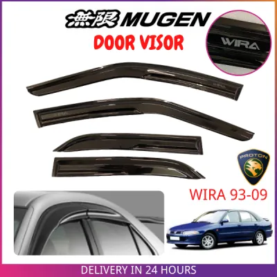 Proton Wira Door Visor Air Press Window Mugen Style Acrylic Wind Deflector (4PCS/SET)