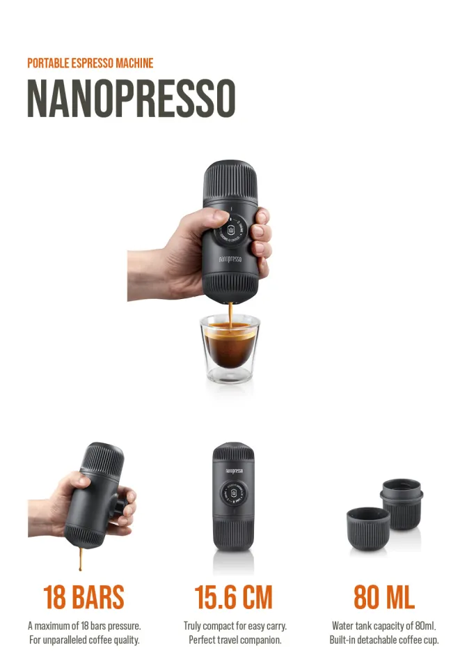 Wacaco Nanopresso Portable Coffee Machine Upgrade Version of