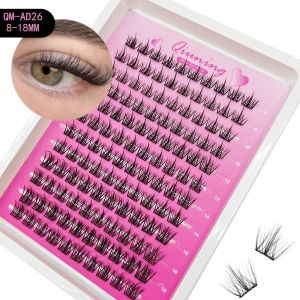 OWMXZL 3D Mink Effect Segmented False Eyelashes Natural Anime Look 8-18mm DIY Grafting Eyelashes Soft Fluffy Fake Eyelash Set DIY Eyelashes Makeup