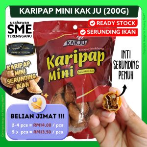 Karipap Mini Serunding Ikan 200G Snek Dengan Inti Padat 40 - 50 Biji KAKJU | PAYANG MALL PRODUK TERENGGANU