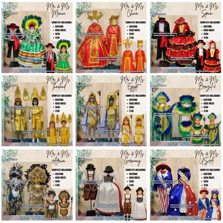 15. United Nation Mr & Ms Mexico China Spain Thailand Egypt Brazil ...