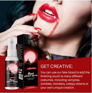 ชุดแต่งหน้าผี ทำแผลปลอม หน้าผี แต่งแผล แผลแต่งหน้า แผล เลือดปลอม ฮาโลวีน blood Halloween spray เลือด