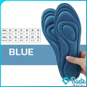 Baete Sports Insoles Soft Bottom Sports Insole Sponge Pad For Men And Women Size 35-46
