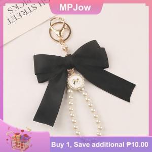 【MPJow】 New Large Bow Key Ring KeyChain Car Pendant Creative Colorful Ribbon Fabric Knot Key Chain Accessories