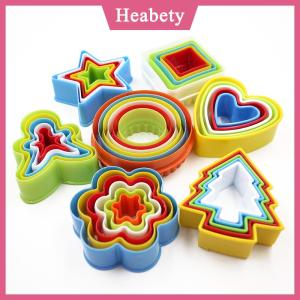 Heabety Dụng cụ làm bánh quy khuôn bánh kẹo mềm dụng cụ cắt cạnh tự làm bằng nhựa cho bữa tiệc