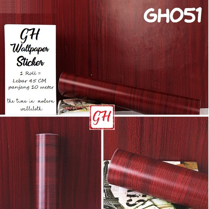 wallpaper dinding tembok wallpaper dinding kamar tidur wallpaper roll 10 meter stiker dinding tembok rumah gh052
