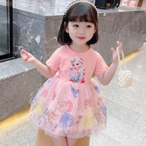 Đầm công chúa Elsa voan phồng xinh xắn dễ thương cho bé gái 10-28 kg