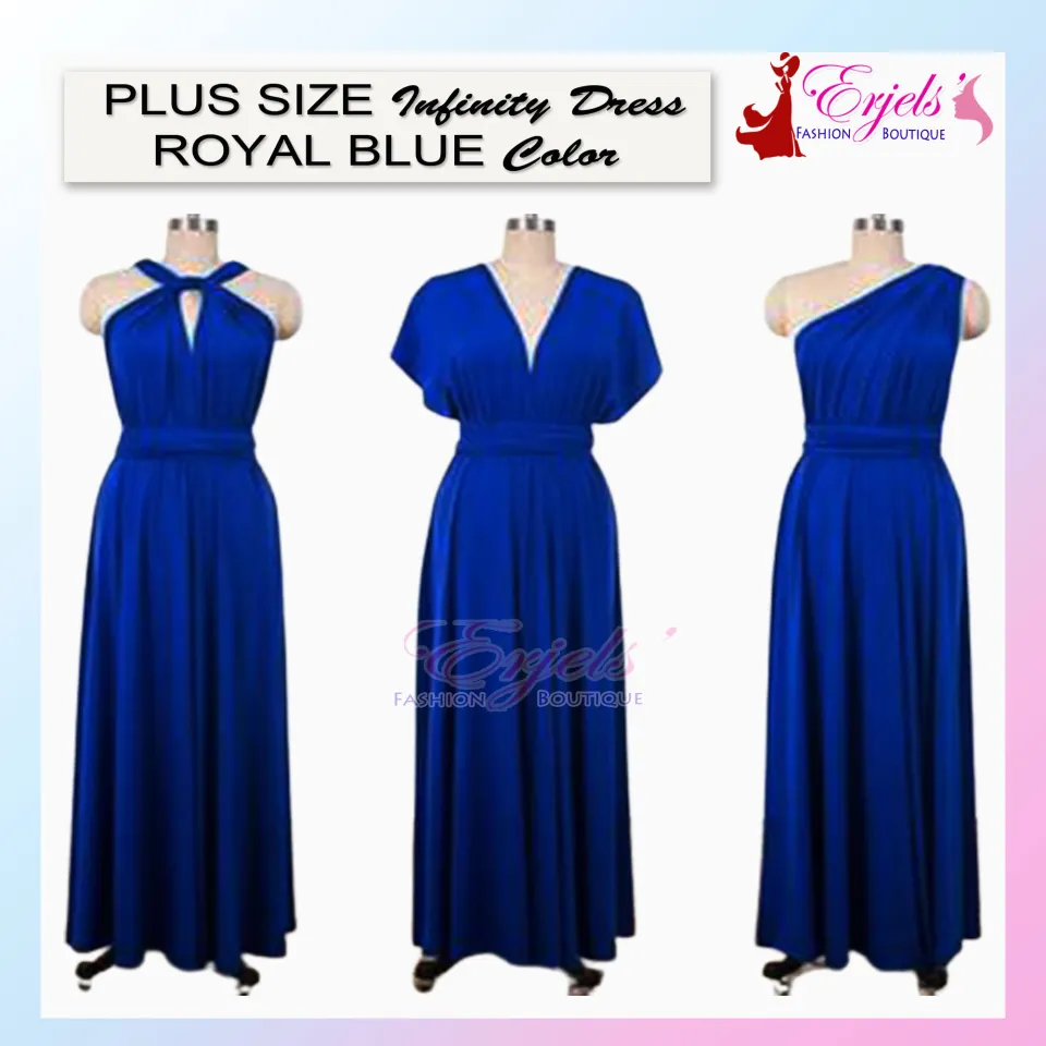 Infinity royal blue store dress