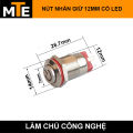 Nút nhấn 12mm giữ trạng thái ON/OFF, chống nước có LED 3-9V, 9-30V, 100-240V ĐẦU CAO - BIỂU TƯỢNG NGUỒN. 