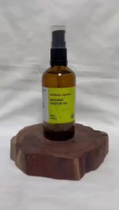 Herbal Sense Organic Castor Oil Ricinus Communis Hexane Free Cold Pressed