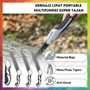 Gergaji Lipat Portable Multifungsi 47cm 210mm Portabel Folding Wood Hand Saw / Alat Pemotong Kayu Dahan Pohon Bonsai Triplek /