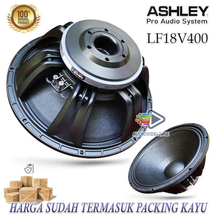SPEAKER ASHLEY LF18V400 SPIKER KOMPONEN 18 INCH COIL IN ORIGINAL