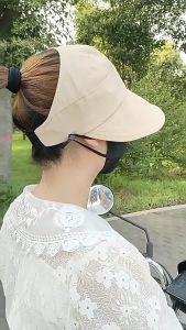 Foldable Hollow Bucket Hat Adjustable Outdoor Women Versatile UV Sun Multifunctional Peaked Cap