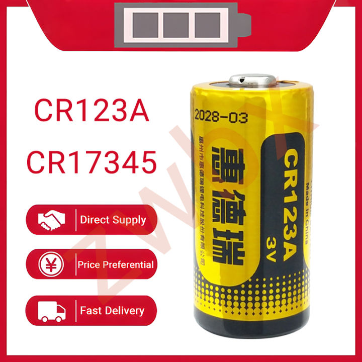 CR123A battery 3V For Cameras Smart Sensors Water Meter Battery Smoke ...