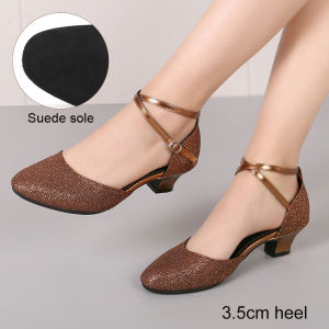 Women Shoes Cloese Toe Shoes for Woman Modern Dance Shoes Outdoor/Ballroom Latin Dancing Shoes Medium Heels Salsa Practice Shoes