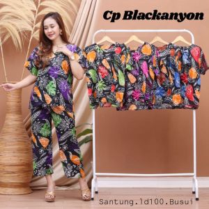 PROMO Baju tidur wanita model piyama babydoll setelan celana panjang kain rayon warna putih homedres untuk ibu menyusui