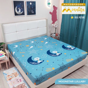 Seprai Monalisa Sprei Monalisa Waterproof Queen 160 x 200 cm Sprei Anti Ompol Sprei Waterproof Sprei Motif Sprei Lembut Sprei Murah Terlaris