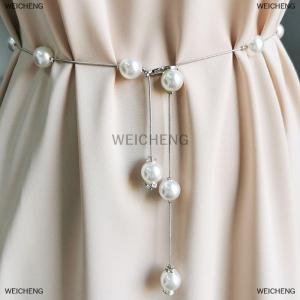 [COD] WEICHENG Womens Belt Simple Adjustable Metal Thin Chain Belt For Ladies Dress Skinny Waistband Decorative Jewelry