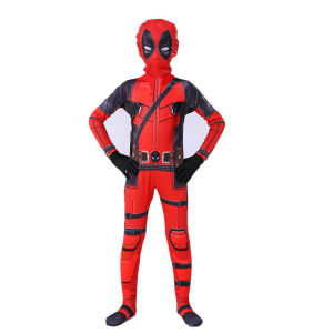 【COD√】Anak-anak Superhero Halloween Kostum Cosplay Setelan Anak Superhero Bodysuit Jumpsuit Kostum