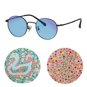 SHINU Red Green Color Weakness Glasses: Corrective & Anti-Radiation