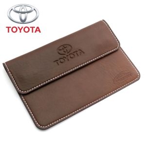 Ví Đựng Giấy Tờ Xe Ô Tô Giấy Đăng Kiểm Ô Tô Da Pu Cao Cấp Logo TOYOTA Và Nhiều Logo Khác Bền Đẹp Thời Trang Kích Thước Nhỏ Gọn