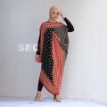 Dress batik sabrina kaftan wanita terbaru. 