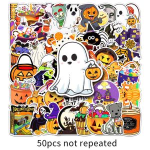 50 cái kỳ nghỉ trang trí nhãn dán Halloween dễ thương cá tính sáng tạo phim hoạt hình graffiti đề can Tự làm máy tính xách tay Skateboard miếng dán laptop