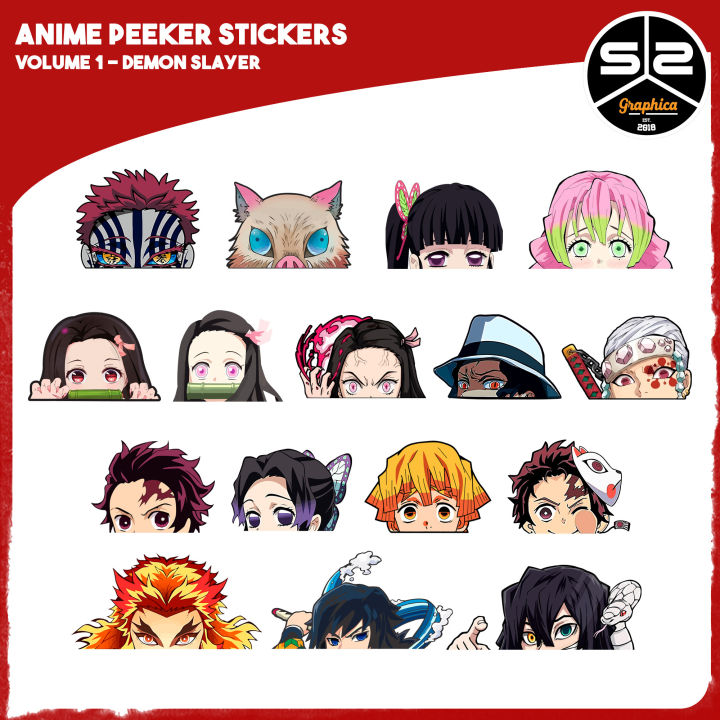 Custom Anime Peeker Stickers – VOGRACE
