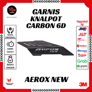 Garnis Knalpot CARBON 6D Aerox NEW /Garnis Knalpot CARBON 6D Yamaha Aerox New