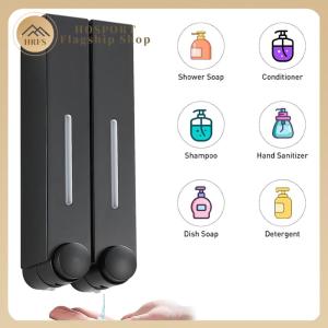 【HRFS】 Shower Soap Dispenser No Drill Shampoo and Conditioner Dispenser 500ml Refillable Shower Dispenser for Bathroom