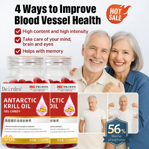 ⚡Upgraded High-Efficiency Version⚡ Norwegian HALAL Antarctic Krill Oil Gel Candy High Purity Easy To Absorb Astaxanthin Supplements Minyak Krill Antartika Original