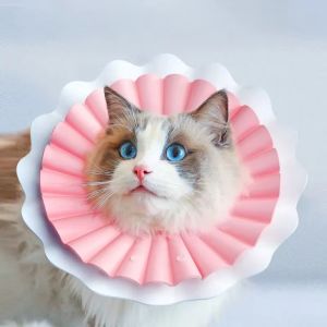 ER52858 with Buckle Cat Elizabeth Collars Double Layer Easy to Wear Cat Wound Recovery Sleeve Safety Anti-lick Dog Neck Cone Neuter