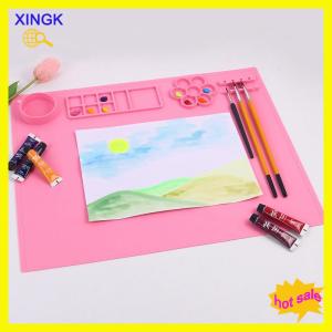 XINGK Silicone Painting MatLarge Silicone Art Mat Art Mat With Cup Easy Clean Up Protects Surfaces Perfectly. For Paint Color