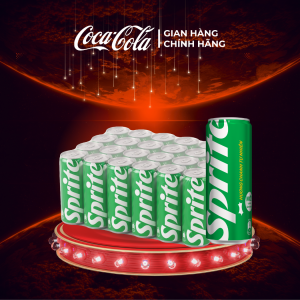 [SIÊU SALE ] Lốc 24 Lon Nước Ngọt Giải Khát Sprite Vị Chanh 320ml/Lon Sale 10.10 Coca-Cola Chính Hãng_LD