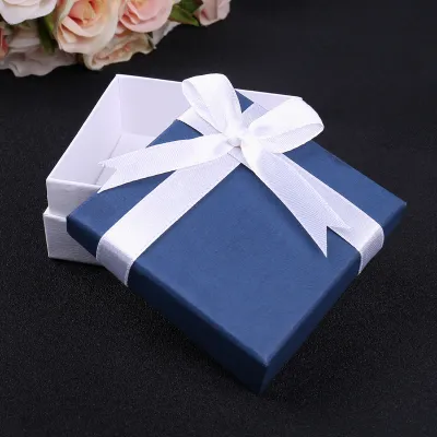 JewelryPalace High Quality Gift Boxes Package Box Models Blue Package Paper Box For Gift Necklace Pendant Small Big Box