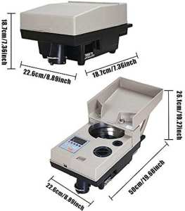 Automatic Coin Counter and Sorter Multi-functional Electronic Coin Counting Machine High Precision Coin Sorting Device for Bank/Shop/Game Room Daily Use