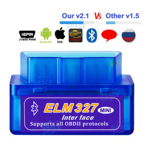 เครื่องสแกนรถยนต์ V1.5 เครื่องสแกนเนอร์รถยนต์บลูทูธ Bluetooth ELM327 ชุดแต่งรถ สมาร์ทเกจ OBD OBD2 Scanner บลูทูธรถยนต์ for IOS Android Windows