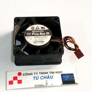 Quạt 6Cm dày 2.5Cm / Điện áp DC 12V Loại 3 dây đầu cắm 3 Pin (Quạt tháo máy LK)