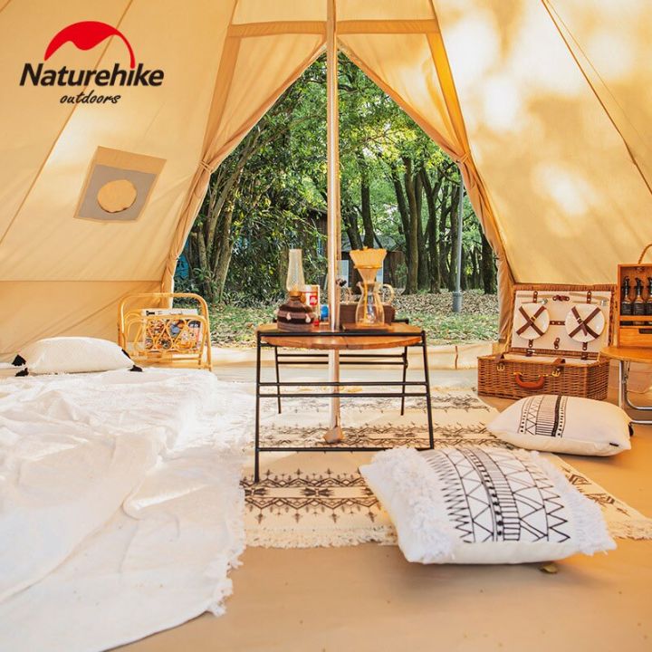 Naturehike%20BRIGHTEN%20Series%2012.3%20Pyramid%20Tent%20Blended%20Cotton%20Bell%20Camping%20Glamping%20Tent%2012.3m%C2%B2%20Large%20Family%20Group%20Waterproof%20Outdoor%20Luxury%20Shelter%20for%205%20to%208%20Person%20Tipi%20Tepee%20Nature%20Hike%2012%20-%20Image%205